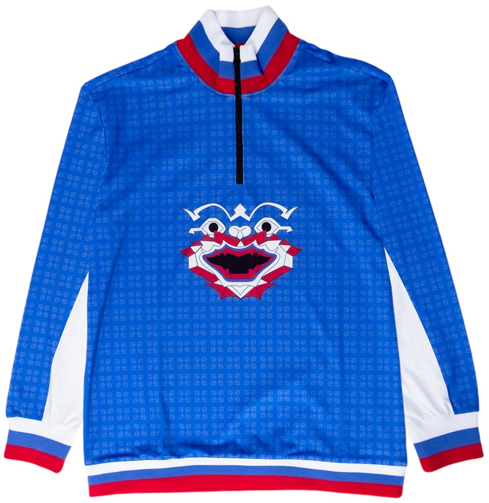 Yak Half-Zip Sweatshirt in Blue